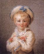 Jean Honore Fragonard A Boy as Pierrot oil on canvas